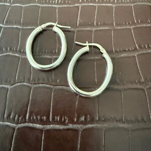Silver Hoop Earrings 925